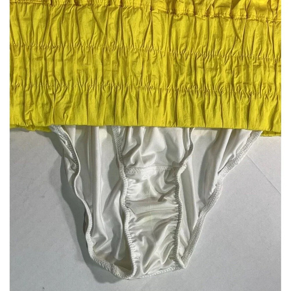 FREE PEOPLE MOVEMENT neon yellow high waisted running shorts size LARGE - Picture 10 of 10